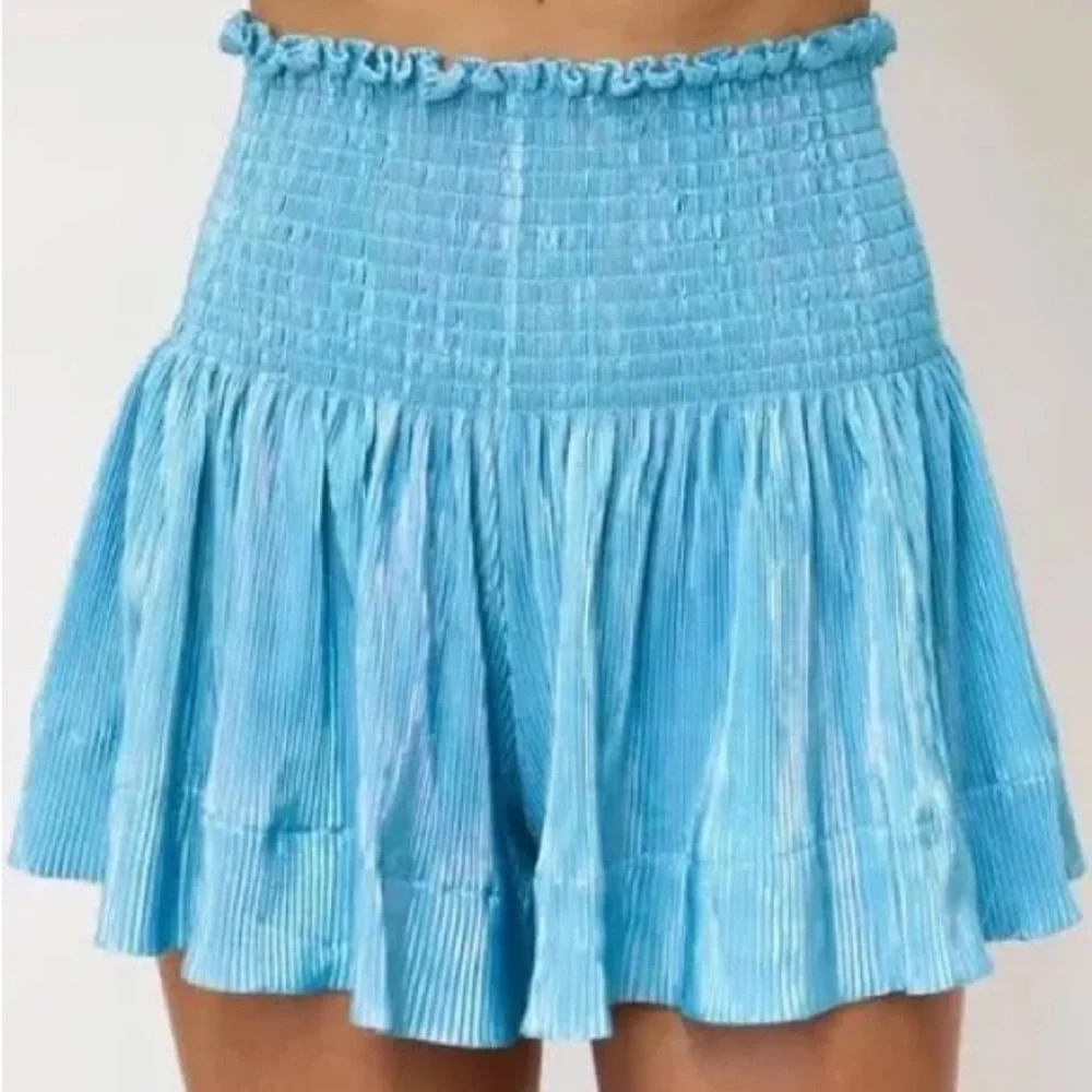 Queen of Sparkles Aqua Blue Swing Shorts Size XS - Picture 8 of 9